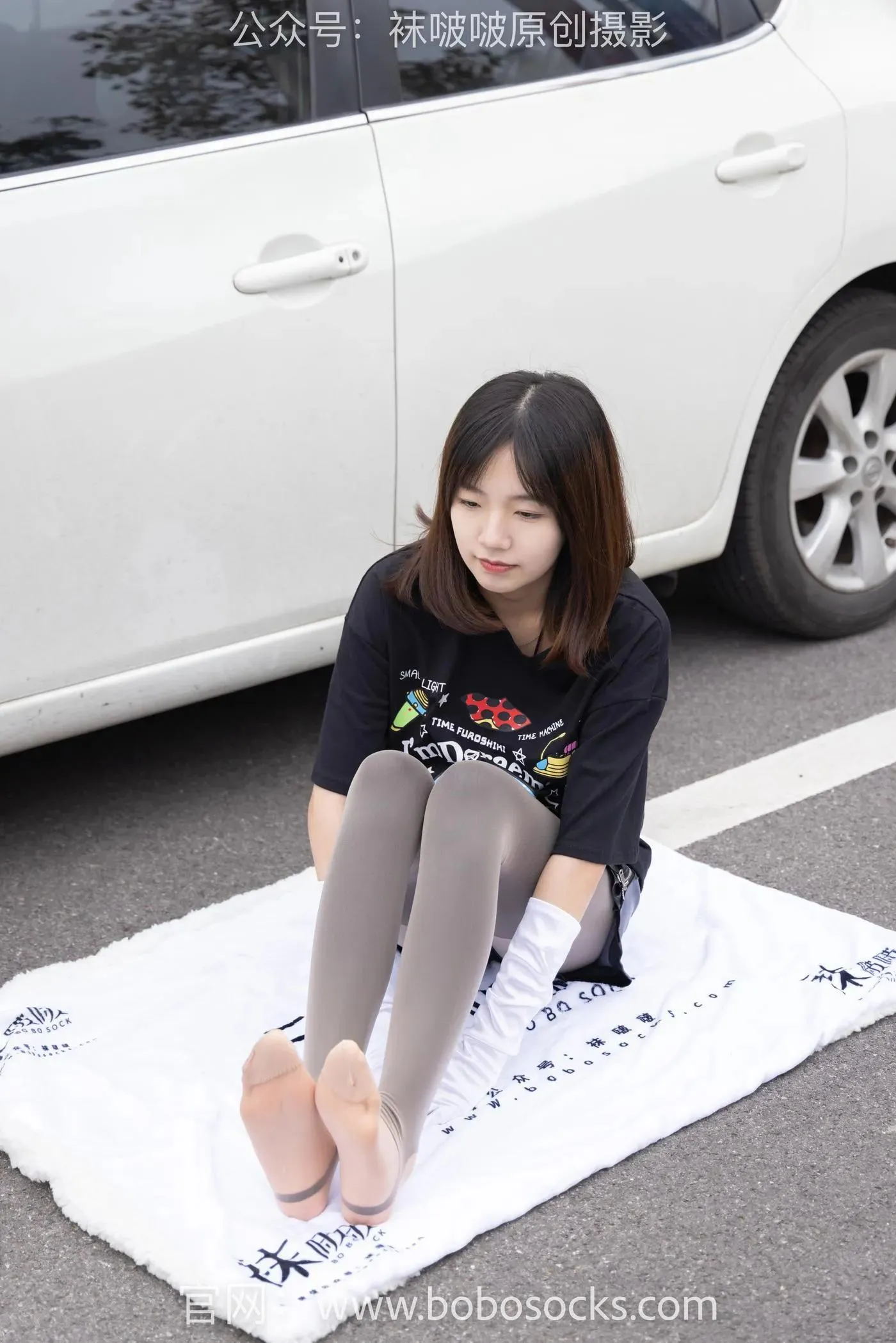 [BoBoSocks袜啵啵]NO.146 小甜豆-高跟长靴、黑色踩脚裤、肉丝 [154P]插图1